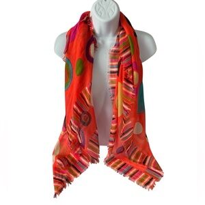 Echo Colorful Circle and Stripe Scarf